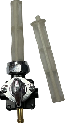 Drag Specialties Black Left Outlet Vacuum Petcock Fuel Valve for Harley Davidson