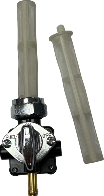 Drag Specialties Black Left Outlet Vacuum Petcock Fuel Valve for Harley Davidson