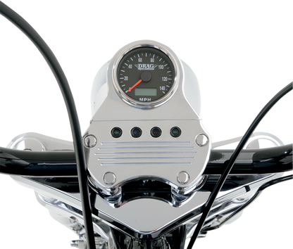 Drag Specialties Programmable 2.4" Mini Electronic Black Face Speedometer Harley