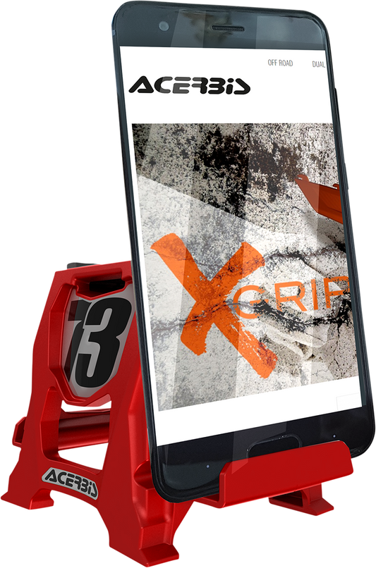 Acerbis Red Universal Cell Phone Table Dirbike Stand Holder