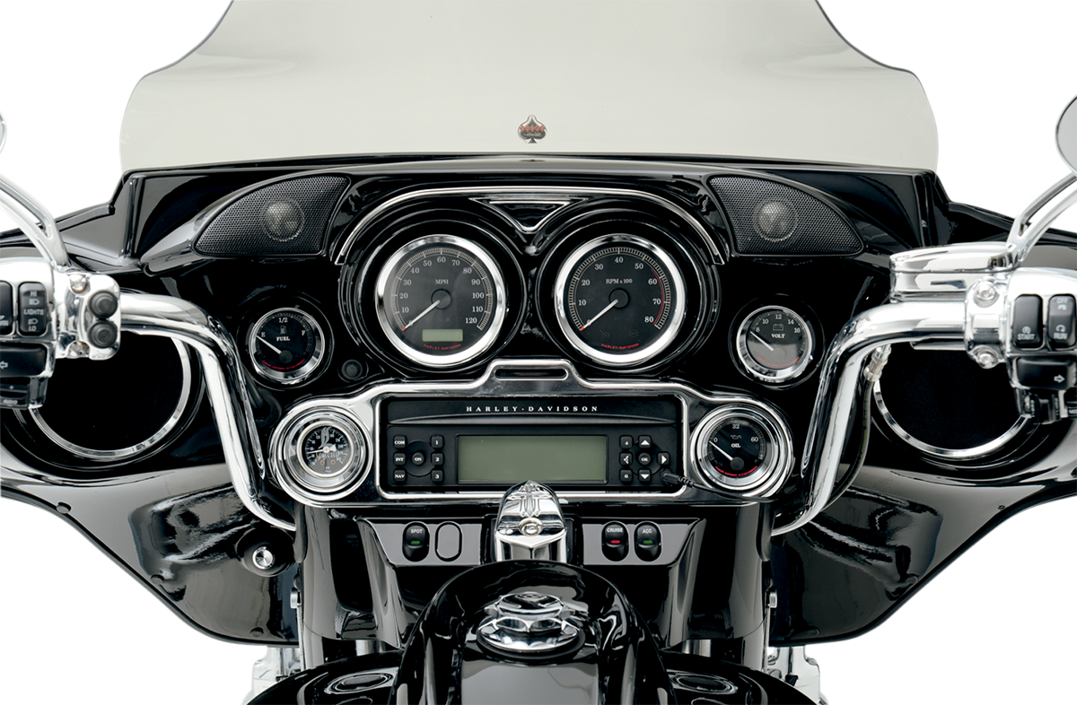 Drag specialties Chrome Speaker Bezels fits 1996-2013 Harley Touring FLHT FLHX