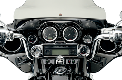 Drag specialties Chrome Speaker Bezels fits 1996-2013 Harley Touring FLHT FLHX