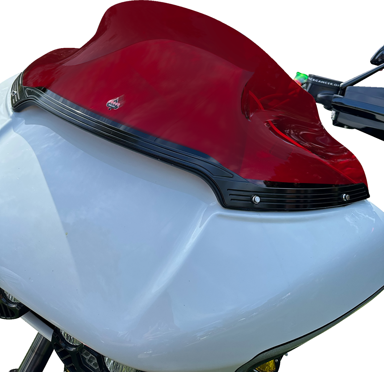 Klock Werks Kolor Flare 9" Red Windshield fits 2015-2023 Harley Road Glide FLTRX
