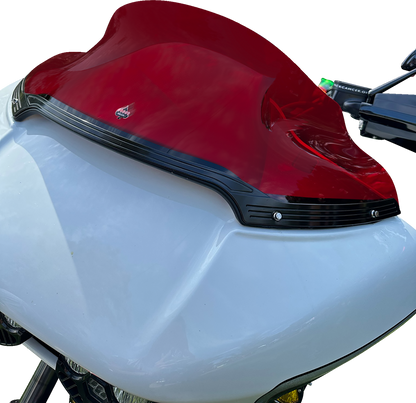 Klock Werks Kolor Flare 9" Red Windshield fits 2015-2023 Harley Road Glide FLTRX