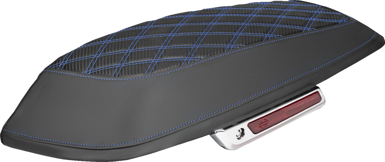 Saddlemen Blue Carbon Lattice Saddlebag Lid Covers for 2014-2025 Harley Touring