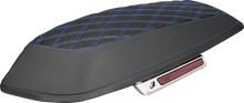 Saddlemen Blue Carbon Lattice Saddlebag Lid Covers for 2014-2025 Harley Touring