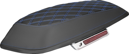 Saddlemen Blue Carbon Lattice Saddlebag Lid Covers for 2014-2025 Harley Touring