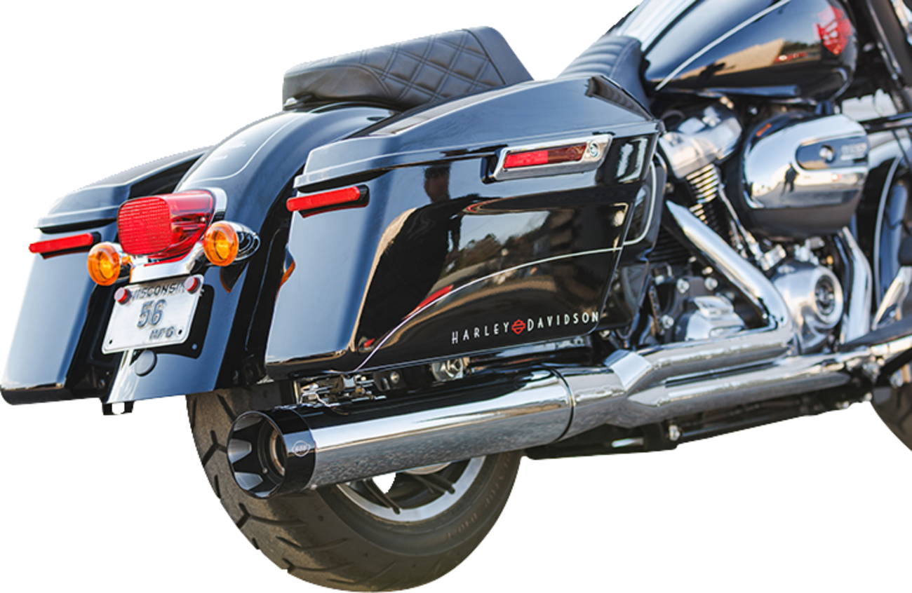 S&S Sidewinder 2-1 Chrome Exhaust System fits 2017-2024 Harley Touring 550-0758