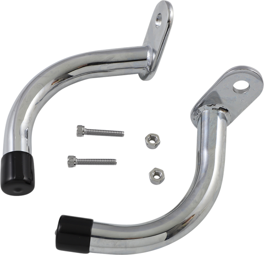 Rick Doss Chrome Saddlebag Guard Eliminator Brackets for 1997-08 Harley Touring