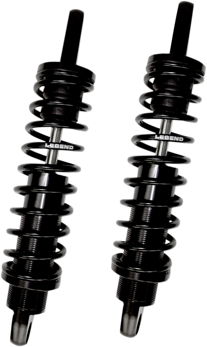 Legend 14" Black Heavy Duty Revo Rear Shocks 2004-2022 Harley Sportster XLL XLN