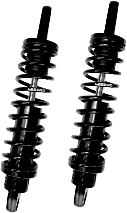 Legend 14" Black Heavy Duty Revo Rear Shocks 2004-2022 Harley Sportster XLL XLN