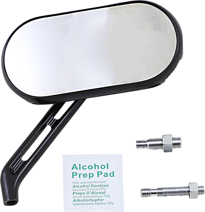 Arlen Ness Sidekick Black Handlebar Rearview Mirror for Harley Davidson
