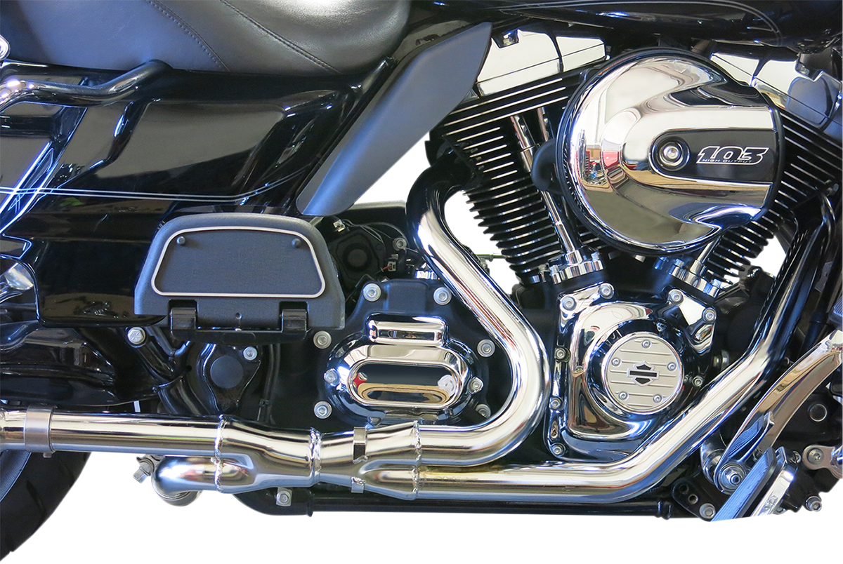 Bassani 2X2 Dual Chrome Dual Exhaust Headpipe fits 2009-2016 Harley Touring FLHX
