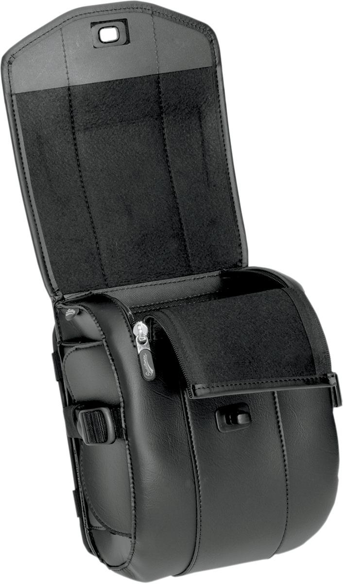 Saddlemen Cruis'n Deluxe Black Sissy Bar Storage Bag Pouch for Harley Davidson