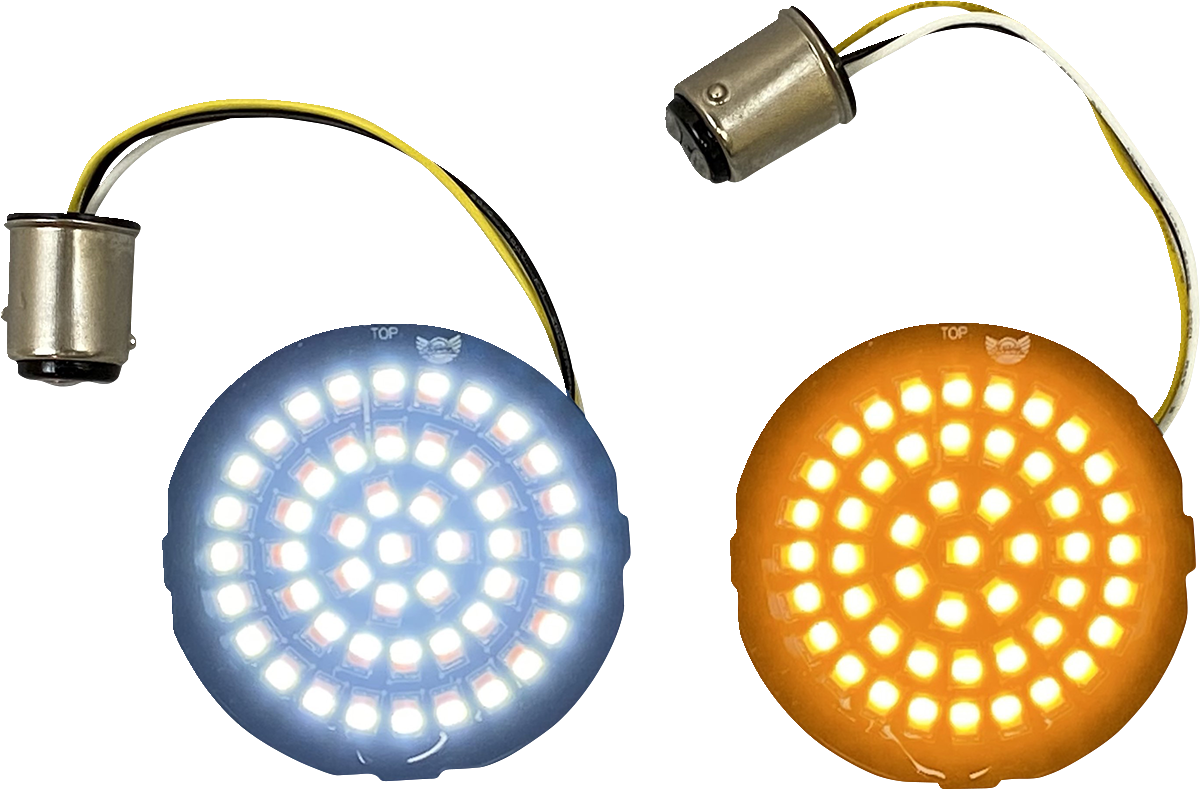 Custom Dynamics Genesis 4 LED Bullet 1157 Turn Signal Inserts for 2000-25 Harley