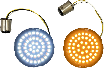 Custom Dynamics Genesis 4 LED Bullet 1157 Turn Signal Inserts for 2000-25 Harley