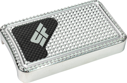 Slyfox Polished Diamond Brake Pedal Pad for 1980-2024 Harley Touring Softail