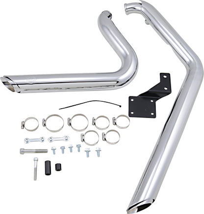 Vance & Hines Shortshots Staggered Chrome Exhaust System 1986-09 Harley Softail