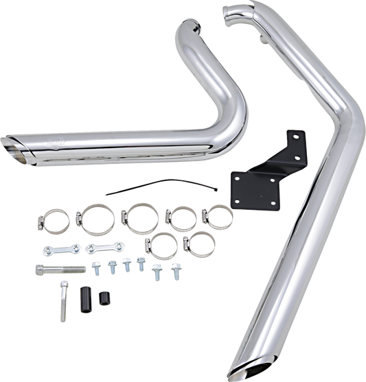 Vance & Hines Shortshots Staggered Chrome Exhaust System 1986-09 Harley Softail
