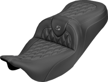 Saddlemen Roadsofa Gray Lattice Carbon Gel Seat fits 2008-2025 Harley Touring