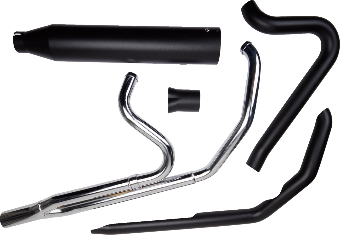 Khrome Werks 2-1 Black Outlaw SR Exhaust System fits 2017-2025 Harley Touring M8