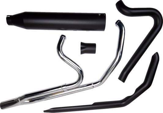 Khrome Werks 2-1 Black Outlaw SR Exhaust System fits 2017-2025 Harley Touring M8