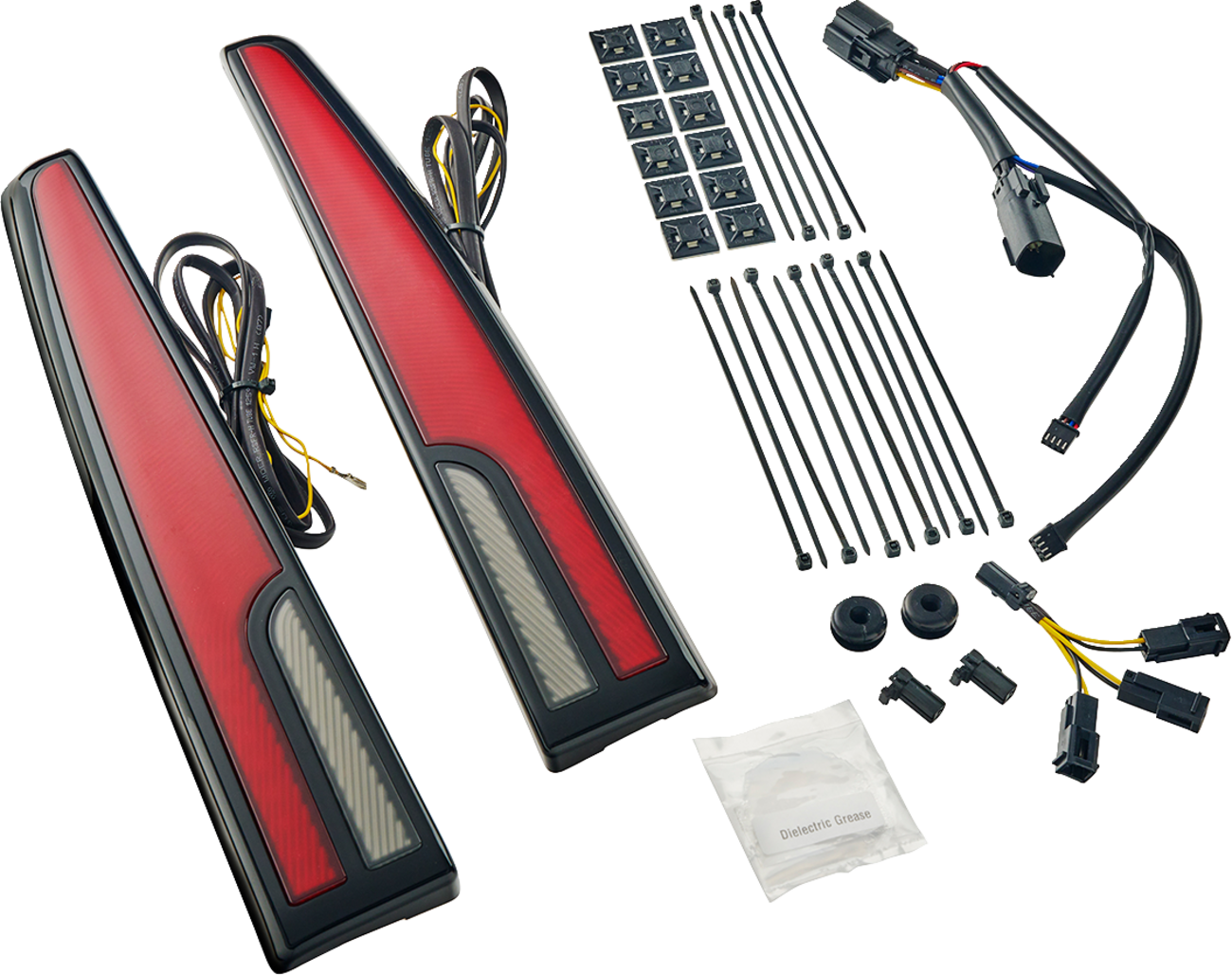 Ciro Calade LED Black Taillight Kit fits 2014-2024 Harley Tri Glide FLHTCUTG