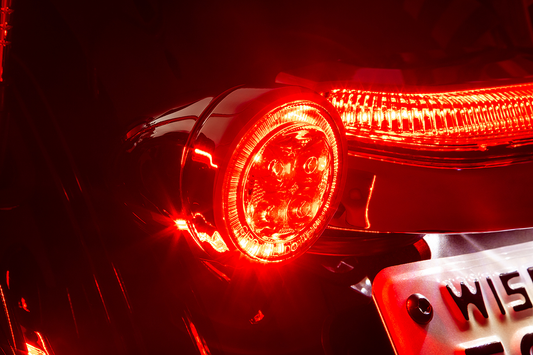 Ciro LED Lighted Fang Rear Red Turn Signal Inserts 2007-2024 Harley Softail