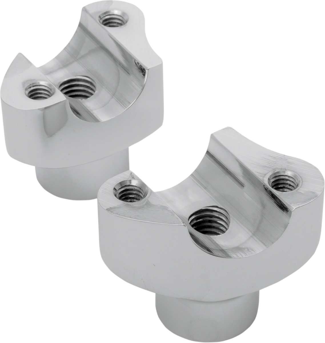 Drag Specialties Chrome 1.7" Motorcycle Handlebar Risers fits Harley Davidson