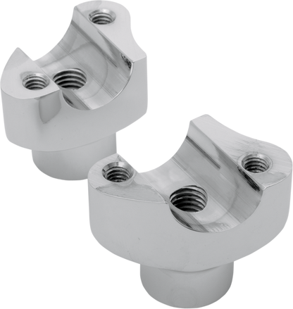 Drag Specialties Chrome 1.7" Motorcycle Handlebar Risers fits Harley Davidson