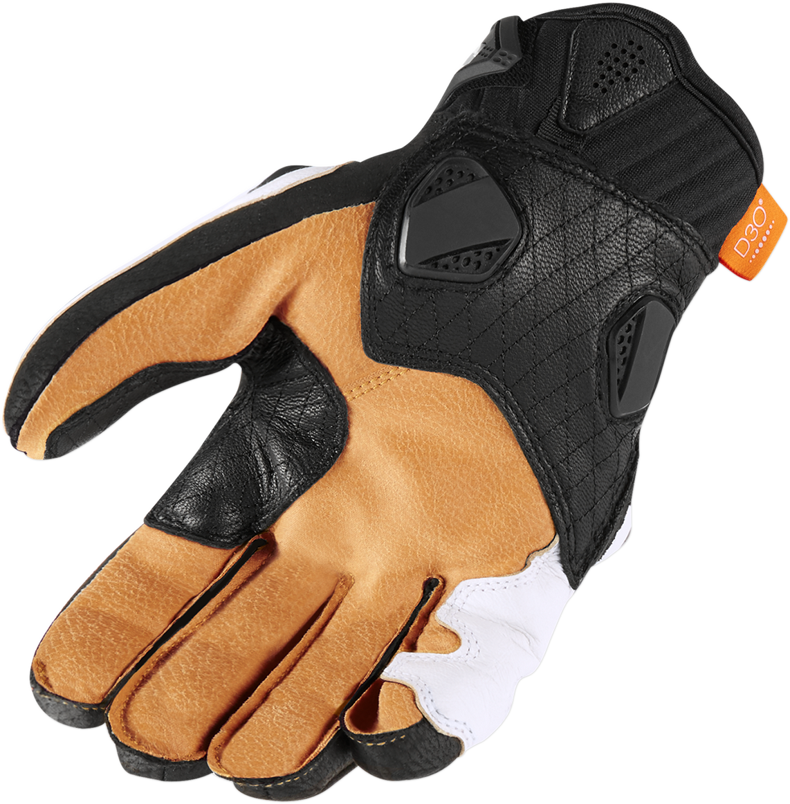 Icon Mens Hypersport Leather Dual Sport Motorcycle Riding Street Racing Gloves