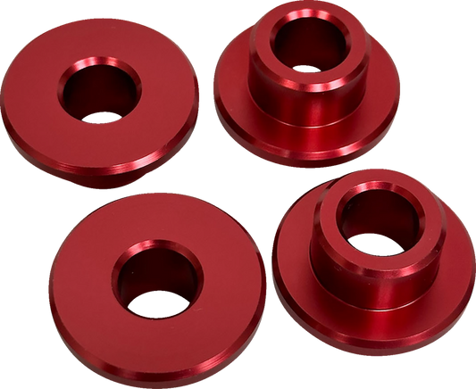 Pro One Solid Red Aluminum Riser Bushing Kit for 1983-2021 Harley Davidson