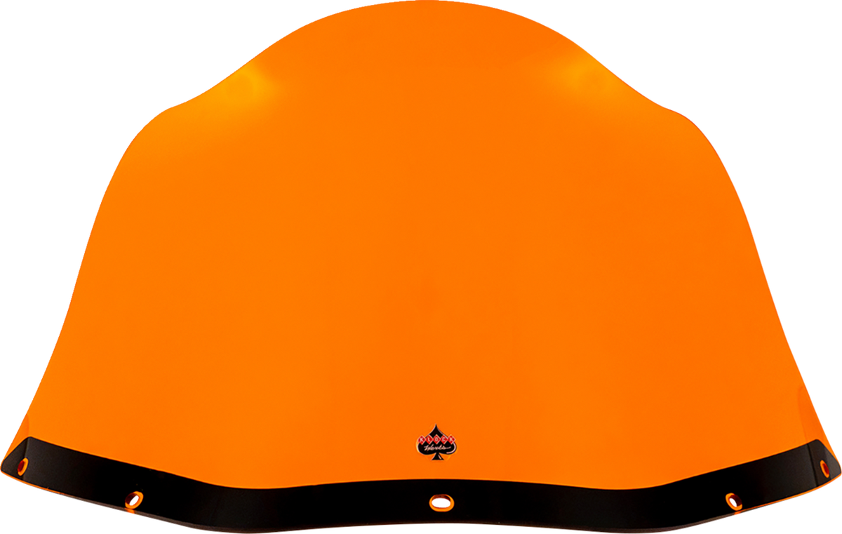 Klock Werks Kolor Flare 12.5" Orange Windshield fits Saddlemen S-RT Mini Fairing