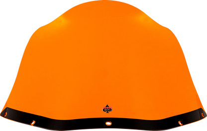 Klock Werks Kolor Flare 12.5" Orange Windshield fits Saddlemen S-RT Mini Fairing