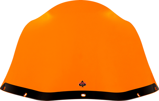 Klock Werks Kolor Flare 12.5" Orange Windshield fits Saddlemen S-RT Mini Fairing