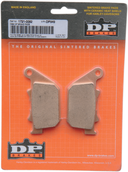 Dp Brakes Sintered Metal Rear Brake Pad Set for 2004-2013 Harley Sportster