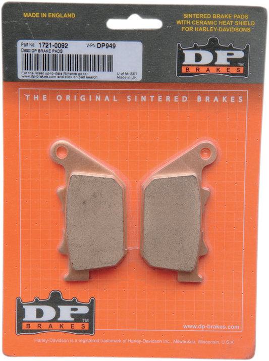 Dp Brakes Sintered Metal Rear Brake Pad Set for 2004-2013 Harley Sportster