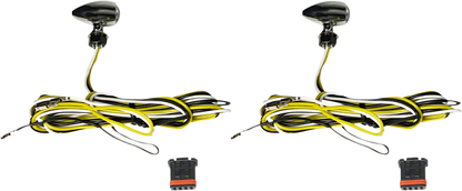Custom Dynamics Micro Bullet Dual Amber White LED Turn Signals 1996-2022 Harley