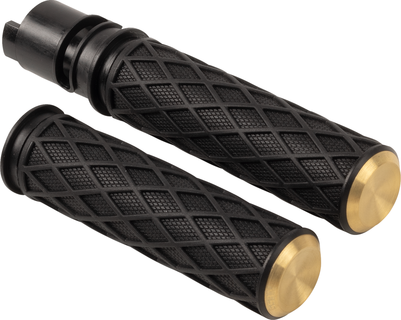 Arlen Ness Diamond Brass TBW Handlebar Grips for 2023-26 Harley Touring Softail