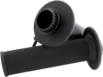 Koso MX-1 Universal Black Heated 7/8" Handlebar Twist Throttle Grips AX1070G0