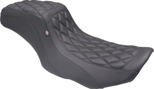 Mustang Squareback Black Diamond Stitch Seat for 2023-2025 Harley Touring FLHX