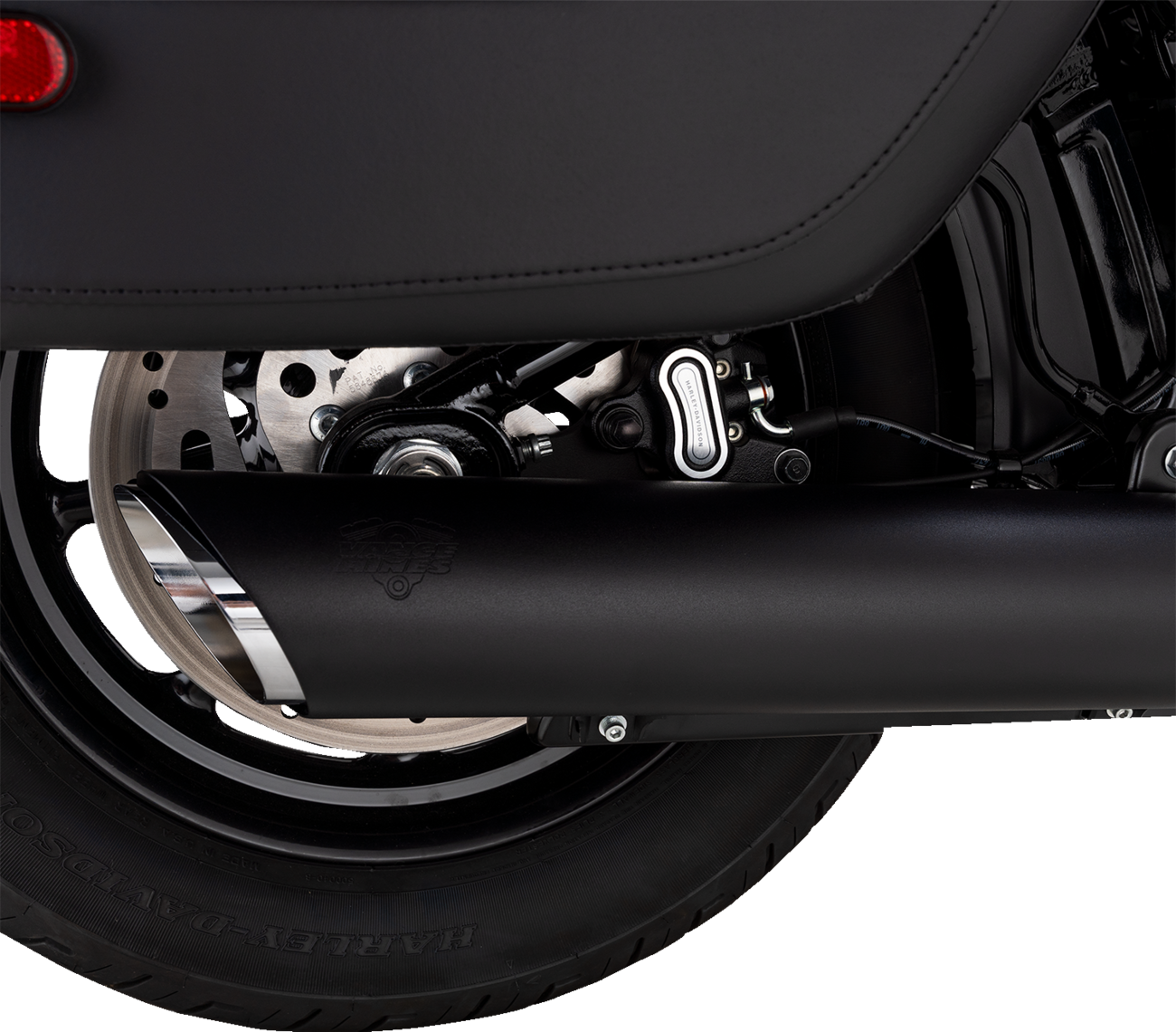 Vance & Hines Twin Slash Black 4" Slip On Muffler for 2025 Harley Softail 46750