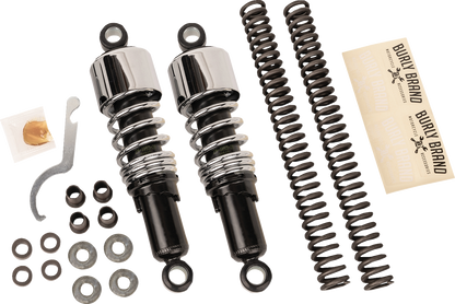 Burly Brand Slammer Chrome Suspension Lowering Kit for 1980-2013 Harley Touring