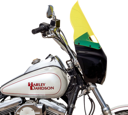 Klock Werks 15" Flare Yellow Ice Road Warrior Fairing Motorcycle Windshield