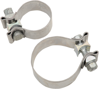 Khrome Werks 1.75"-2" Stainless Steel Exhaust Clamps for 2017-26 Harley Touring