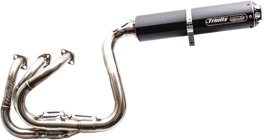 Trinity Racing Stage 5 Black Full Exhaust System for 2016-2023 Yamaha YXZ 1000R