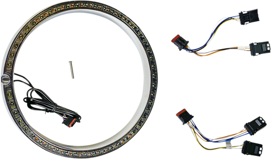 Custom Dynamics ProBeam Sequential Head Light Trim Ring 2014-2024 Harley Touring