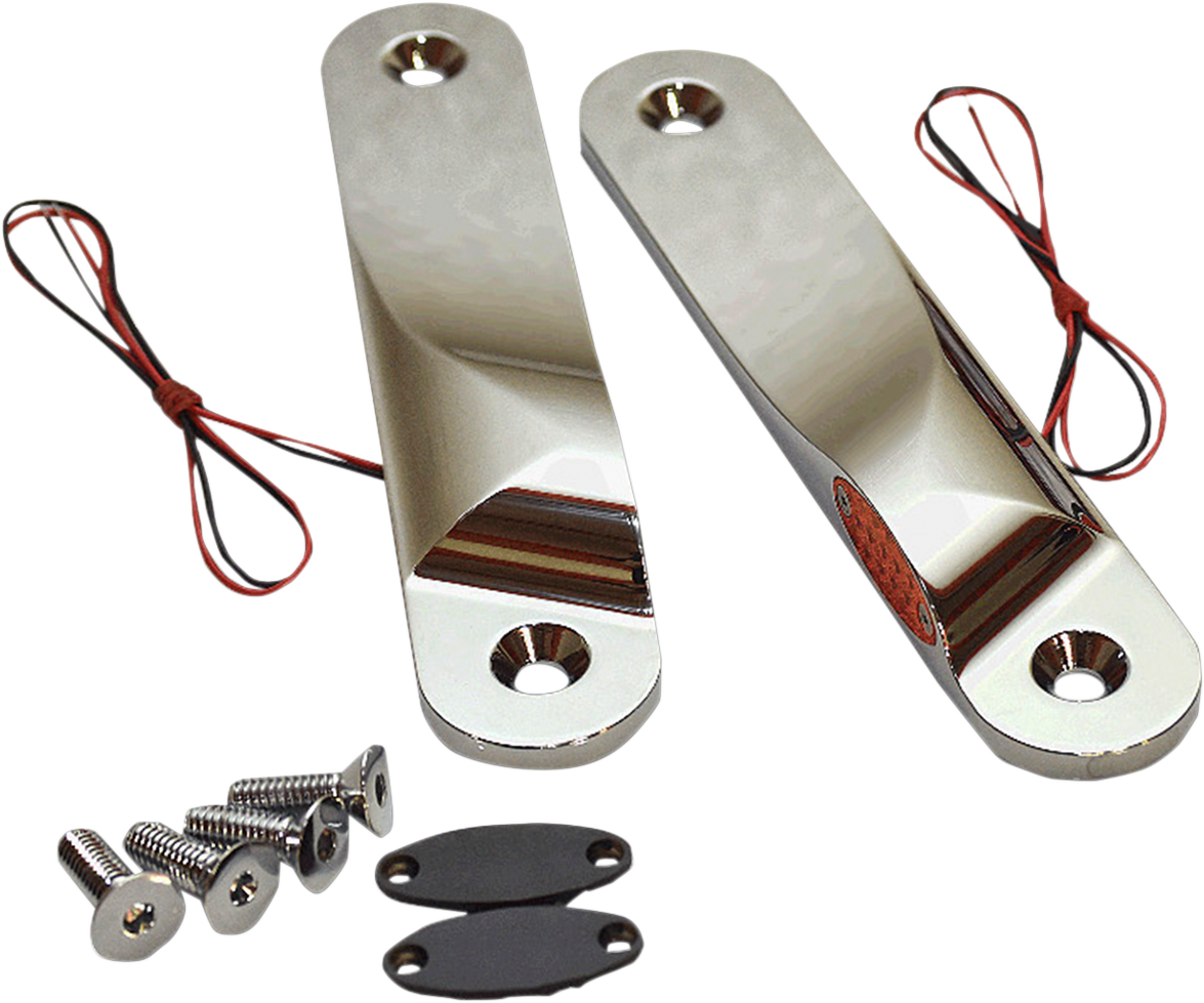 Pro One Chrome Amber LED Turn Signal Lights 1999-2020 Harley Touring FLHX FLHT
