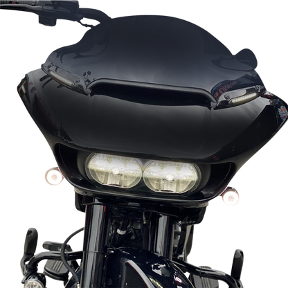 Custom Dynamics LED Windshield Turn Signal Trim Kit 2015-2024 Harley Road Glide