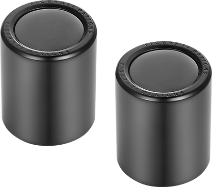 Figurati Smooth Black Medium Magnetic Docking Hardware Covers for Harley